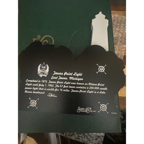 Sheilas Tawas Point Light Wooden Collectible 1997 East Tawas Michigan Landmark - Picture 5 of 8